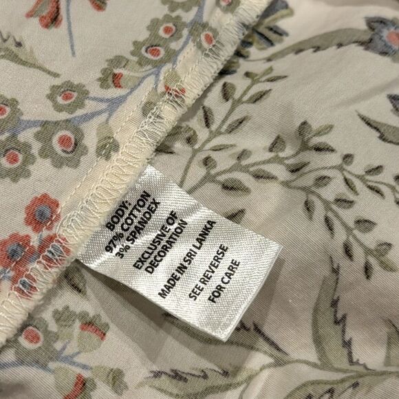 Spartina 449 Sahira Blouse Marsh Boardwalk Floral Sprigs S - Picture 5 of 6